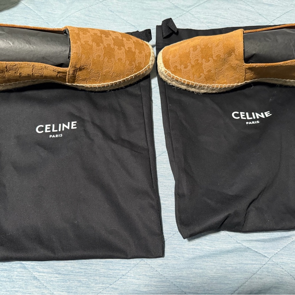Celine Men's Tan Loafers - Picture 6 of 7